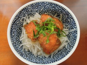 鮭のザンギ丼