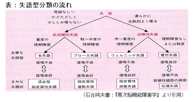失語型分類の流れ[1]
