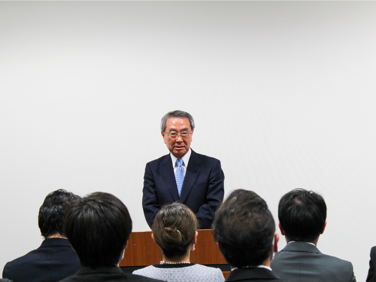 最高責任者年頭挨拶並びに永年勤続者表彰式